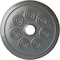 Ekena Millwork Spiral Ceiling Medallion (Fits Canopies up to 4"), Hand-Painted Platinum, 25 1/4"OD x 4"ID x 2"P CM25SPPLS - alternate 1